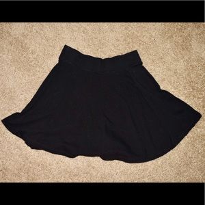 Black Forever 21 skater/circle skirt